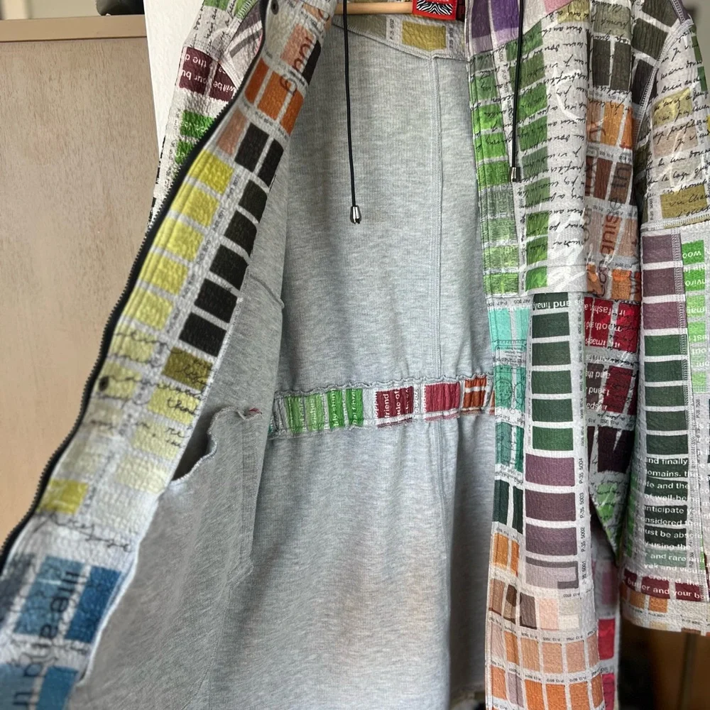 Simon Chang Vibrant Patchwork Jacket - Picture 3 of 5